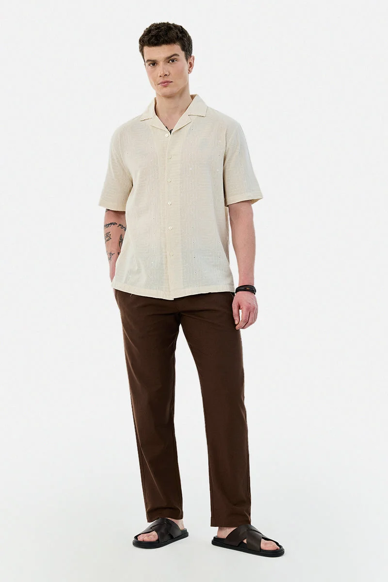 SNITCH Linen Blend Baggy Trousers